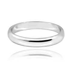 MINET Stříbrný snubní prsten 3.5 mm - vel. 56