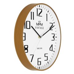 Nástenné hodiny s tichým chodom MPM Vintage II Since 1993 - E01.4201.51