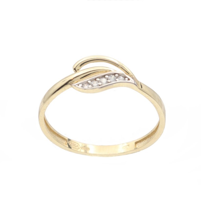 Zlatý prsteň P08R1405, veľ. 58, 1.3 g