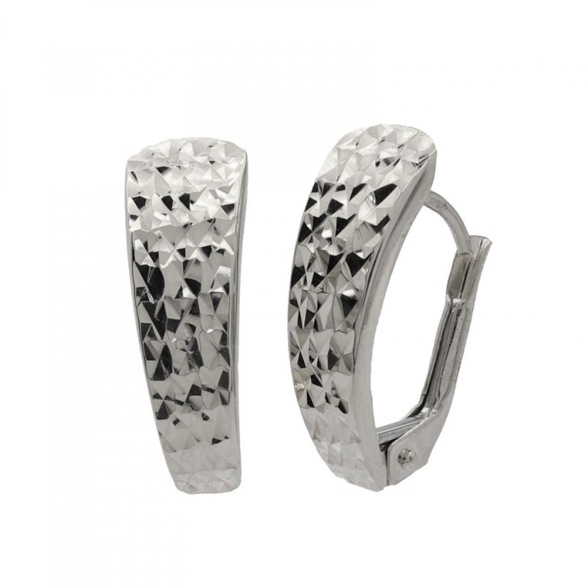 Zlaté náušnice z bílého zlata CTK030/13W (585/1000) 1.5 g