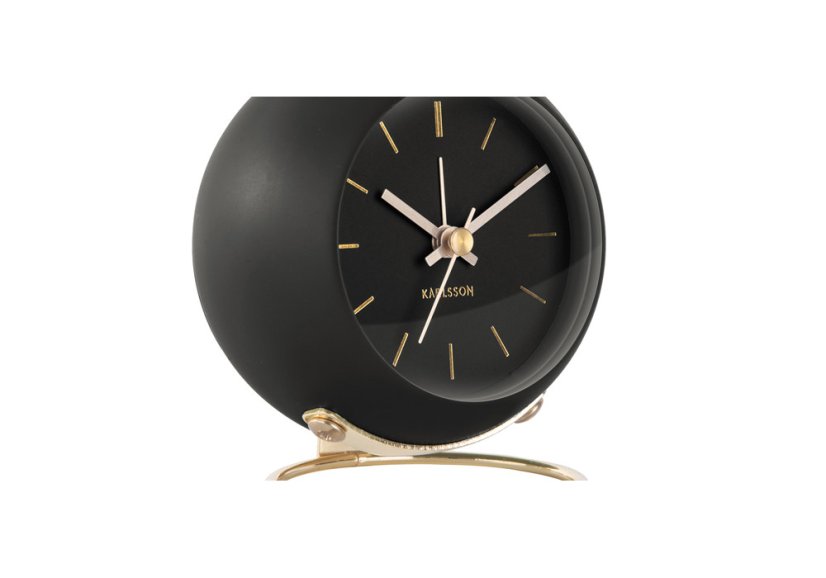 Dizajnové stolné hodiny 5833BK Karlsson 10,5cm