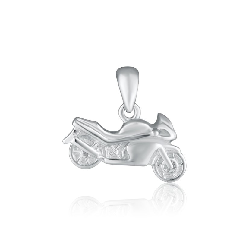 Strieborný prívesok motorka JVD SVLP0622XH20000 Strieborný prívesok motorka JVD SVLP0622XH20000
