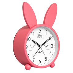 Detský budík s tichým chodom fialovej farby MPM Usman - C01.4370.24