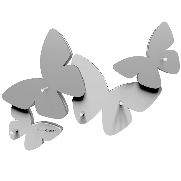 Dizajnové háčiky na kľúče 50-18-1 CalleaDesign 29cm (viac farieb) Farba vínová červená-65 - RAL3003