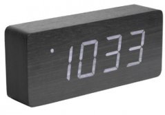 Dizajnový LED budík - hodiny 5654BK Karlsson 21cm