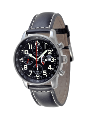 ZENO-WATCH BASEL P557TVDPR-a1   X - Large Pilot - Chronograf s rezervou chodu