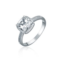 Stříbrný prsten JVD SVLR0622SH2BI58
