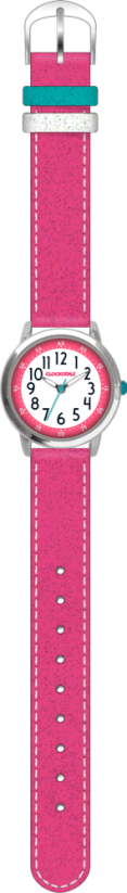 CLOCKODILE Růžové třpytivé dívčí dětské hodinky SPARKLE