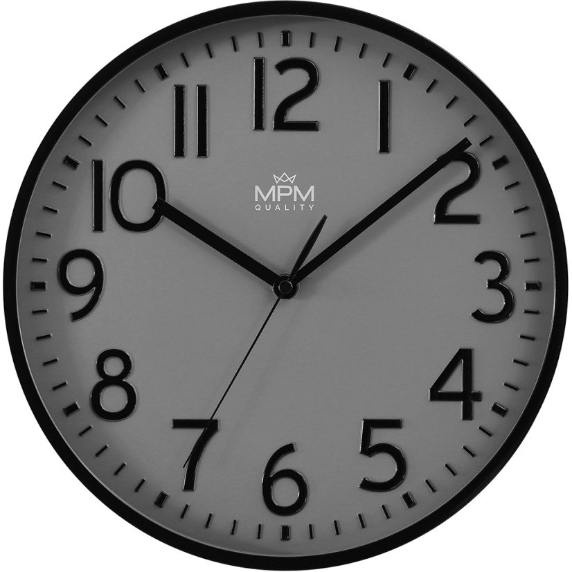 Nástenné hodiny s tichým chodom MPM Naxer - B - E01.4505.92