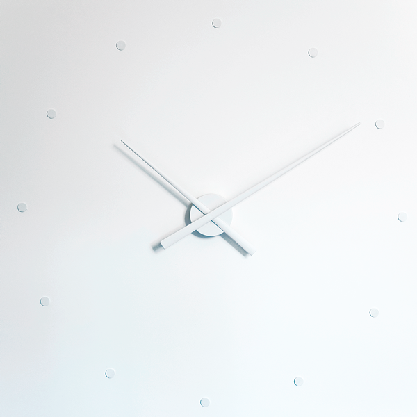 Dizajnové nástenné hodiny NOMON OJ biele 80cm