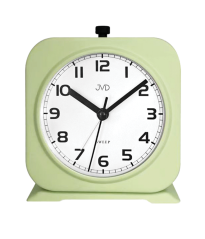 Ručičkový kovový budík s tichým chodem a mechanickým zvoněním JVD SRP2220.3