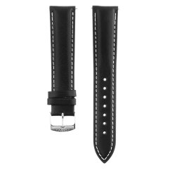 Predĺžený kožený remienok na hodinky PRIM RB.13196 (20 mm - XL) - čierny - RB.13196.2018.9000.XL
