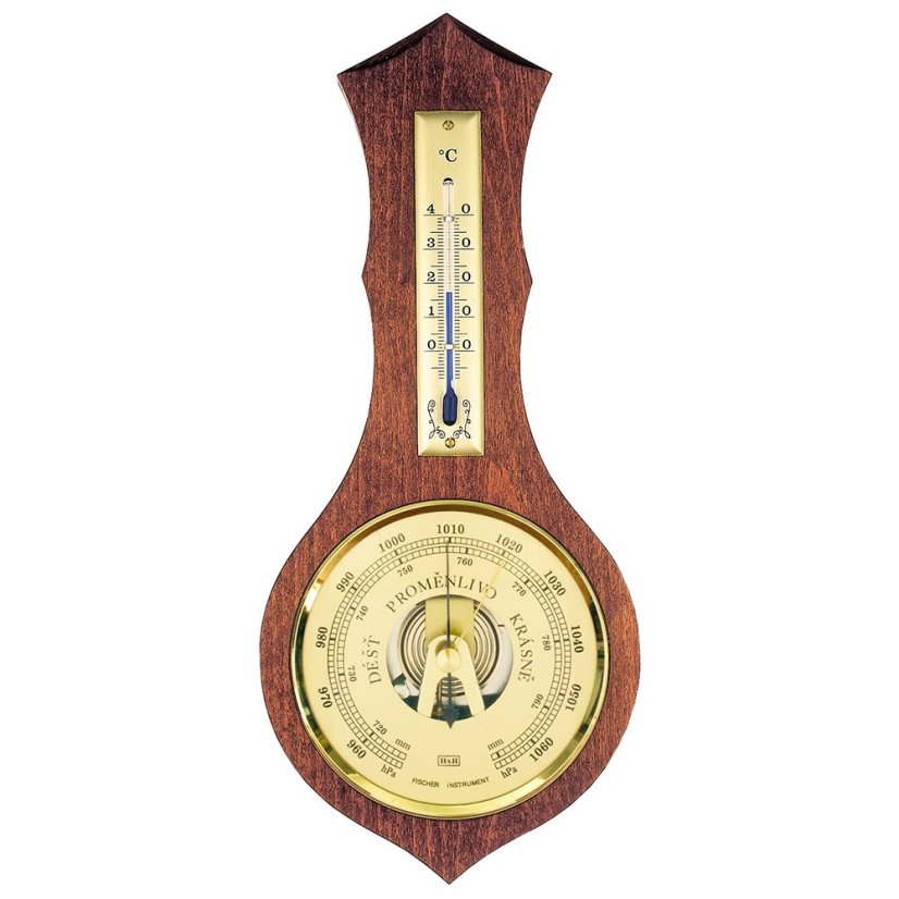 Nástenný BAROMETER-TEPLOMER 8037
