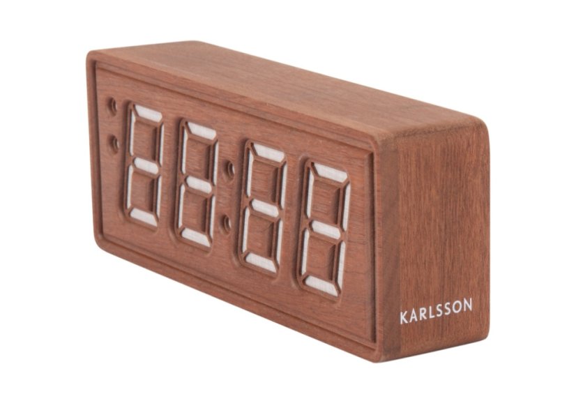 Designový LED budík - hodiny 6024DW Karlsson 20cm