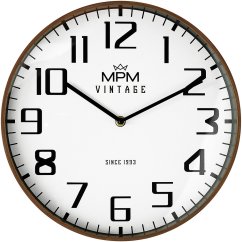 Nástěnné hodiny s tichým chodem MPM Vintage I Since 1993 - E01.4200.52