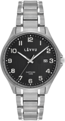 LAVVU Titanové hodinky se safírovým sklem TITANIUM LILLEHAMMER Black