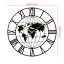 Velké designové kovové nástěnné hodiny s tichým chodem MPM Roman World - E04.4486.90