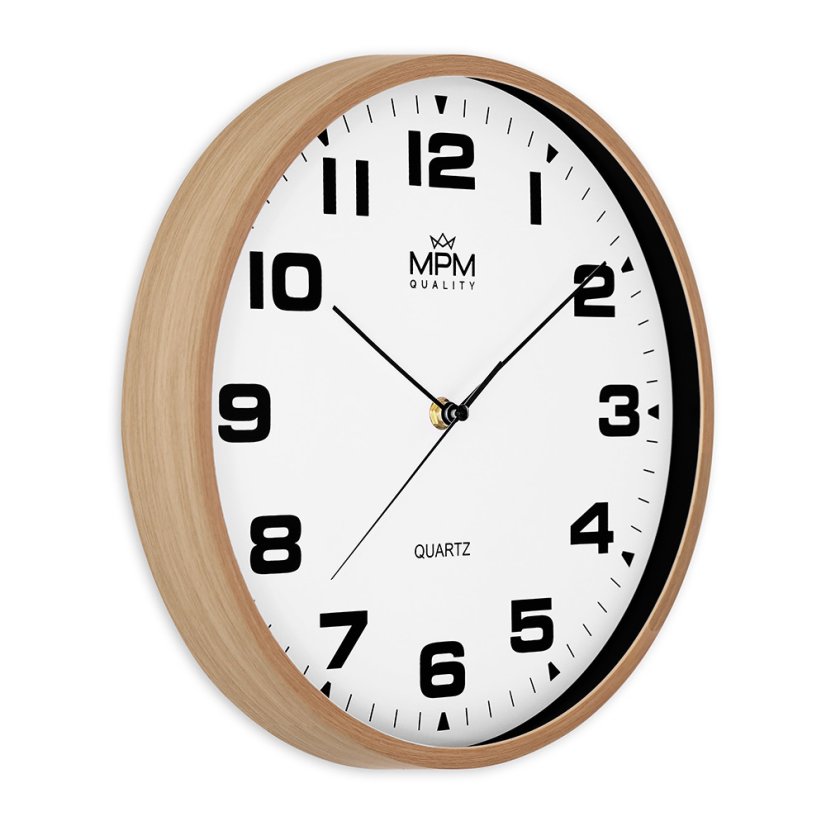 Nástenné hodiny s tichým chodom MPM Madera - B - E01.4462.5100