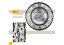 Designové nástěnné hodiny 21525 Lowell 60cm