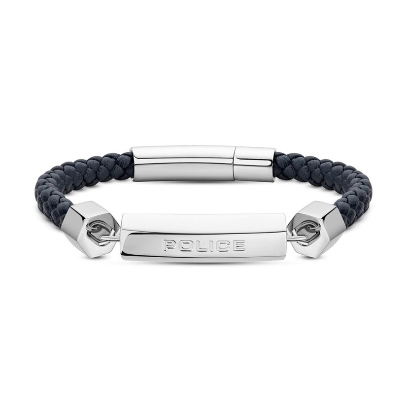 Náramek POLICE Hardware Silver Black PEAGB2214925 Náramek POLICE Hardware Silver Black PEAGB2214925