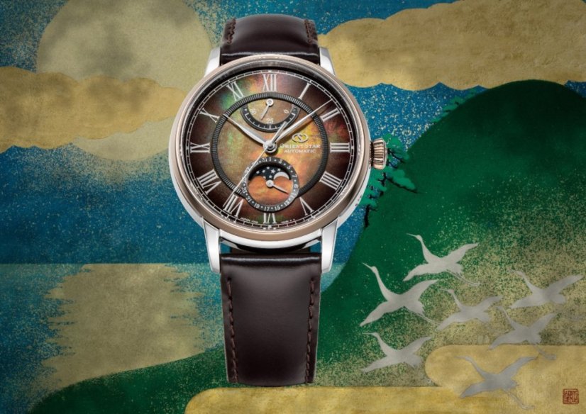 Orient Star Classic M45 F7 Moon Phase Automatic RE-AY0121A00B Lake Tazawa Limited Edition 180pcs (+ náhradný remienok)