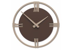 Dizajnové hodiny 10-216 CalleaDesign Sirio 60cm (viac variant dyhy) Farba čokoládová-69 - RAL8017