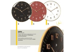Designové nástěnné hodiny 00972N Lowell 30cm