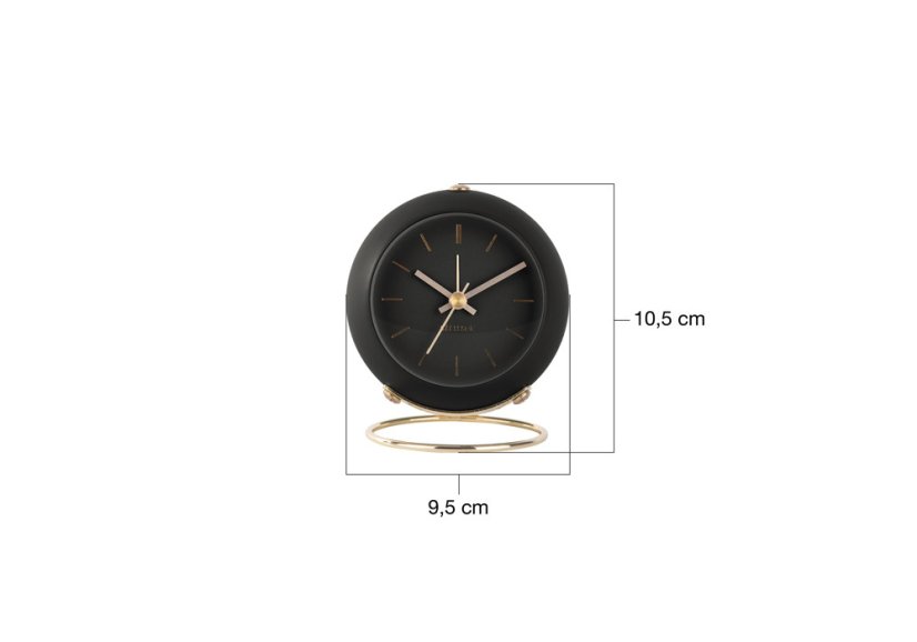 Dizajnové stolné hodiny 5833BK Karlsson 10,5cm