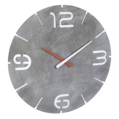 TFA 60.3536.15 - Nástěnné hodiny s rádiově řízeným časem  CONTOUR - beton