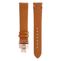 Kožený řemínek na hodinky PRIM RB.13227 (20 mm) - světle hnědý/růžově pozlacený - RB.13227.2018.5151.XL