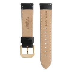 Kožený řemínek na hodinky PRIM RB.15888 (22 mm) - easy click - černý/stříbrný - RB.15888.2220.9090.L