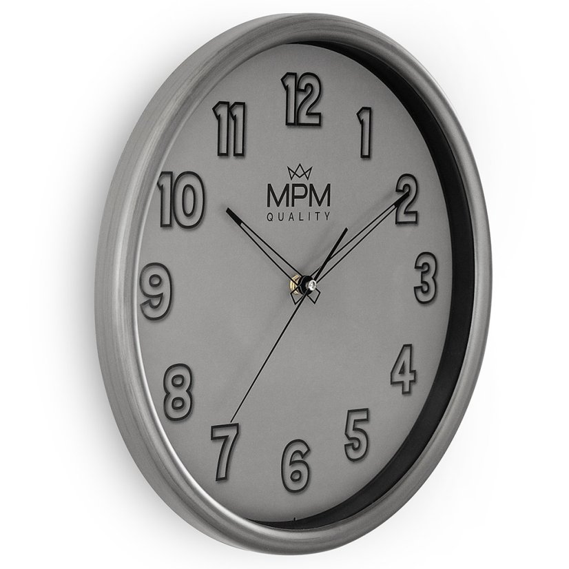 Nástenné hodiny s tichým chodom MPM Flynn - E01.4331.92