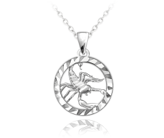 MINET Stříbrný náhrdelník Zodiac znamení ŠTÍR