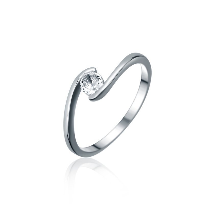 Stříbrný prsten JVD SVLR1027XH2BI54