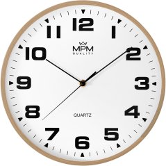 Nástenné hodiny s tichým chodom MPM Madera - B - E01.4462.5100