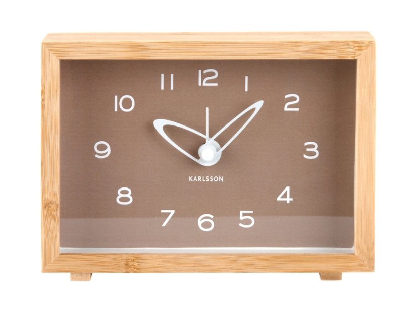 Dizajnové hodiny s budíkom 6034BR Karlsson 19cm