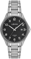 LAVVU Titanové hodinky se safírovým sklem TITANIUM LILLEHAMMER Black