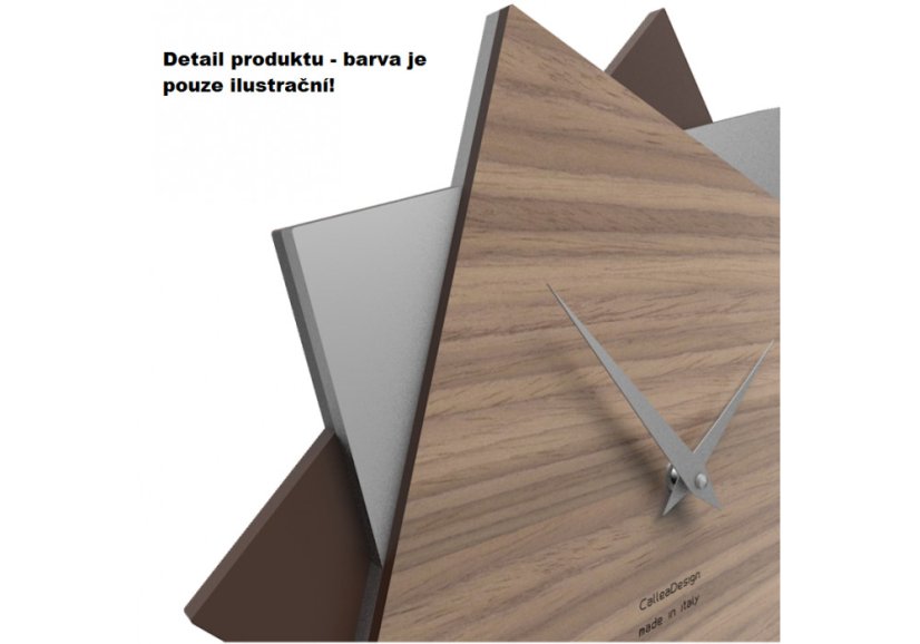 Dizajnové hodiny 10-030 CalleaDesign Foy 35cm (viac farebných verzií) Farba vínová červená-65 - RAL3003