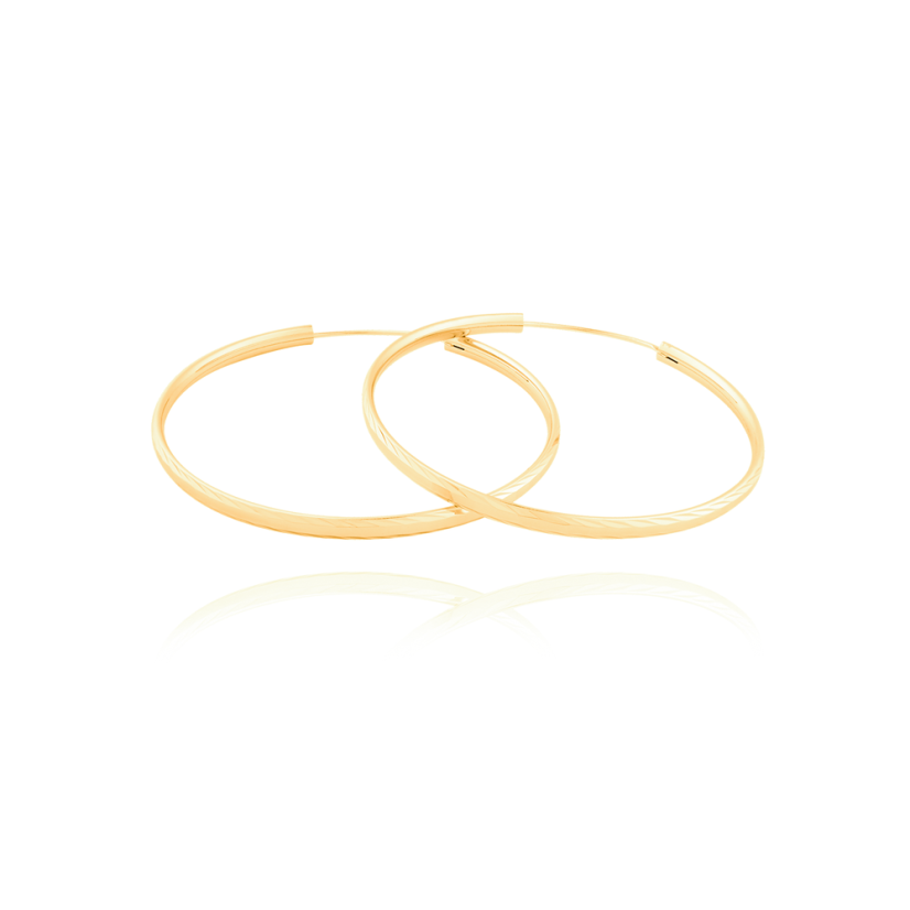 Pozlátené strieborné náušnice kruhy JVD SVLE0217XD5GO40 (priemer 40mm) Pozlátené strieborné náušnice kruhy JVD SVLE0217XD5GO40 (priemer 40mm)