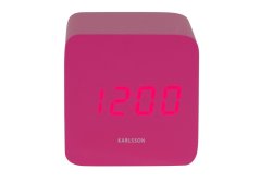 Dizajnové LED hodiny s budíkom 5982BP Karlsson 7cm