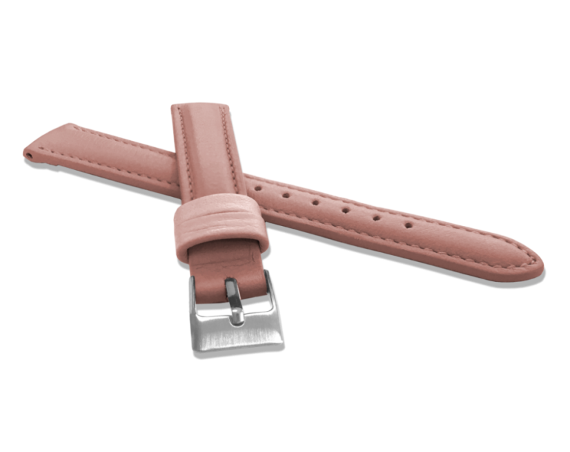 MINET Starorůžový prošitý řemínek z luxusní kůže Top Grain - 12