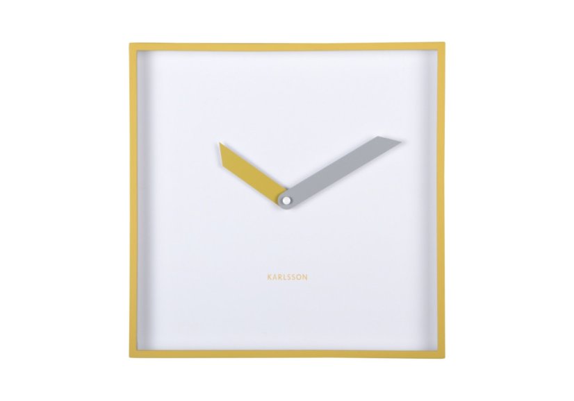 Dizajnové nástenné hodiny 6112YE Karlsson 28cm