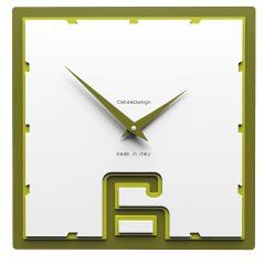 Designové hodiny 10-004 CalleaDesign Breath 30cm (více barevných verzí) Barva zelená oliva-54