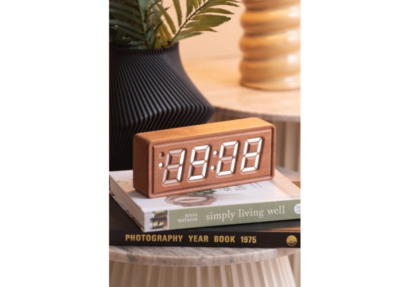 Designový LED budík - hodiny 6024DW Karlsson 20cm