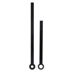 Kovové hodinové ručičky B16 (105 mm, 75 mm) - černé - Ručičky hodinové N2208...B16 pár