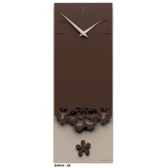 Dizajnové hodiny 56-11-1 CalleaDesign Merletto Pendulum 59cm (viac farebných verzií) Farba čokoládová-69 - RAL8017