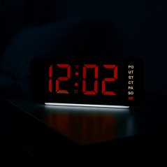 Digitálny svietiaci budík do siete s češtinou JVD SB8033.3