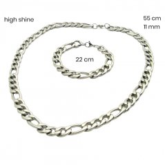 Ocelový náhrdelník + náramek 23962301