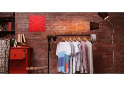 Dizajnové nástenné hodiny Future Time FT1010RD Square red 40cm