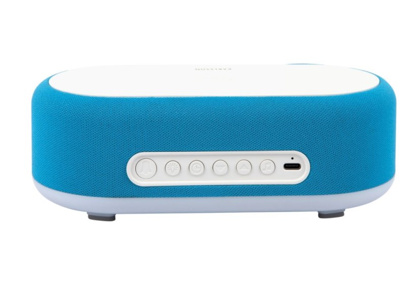 Stolové hodiny s budíkom, nabíjačkou smartfónov a Bluetooth reproduktorom 6033BB Karlsson 20cm